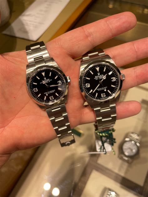 rolex explorer versions|rolex explorer 36mm vs 40mm.